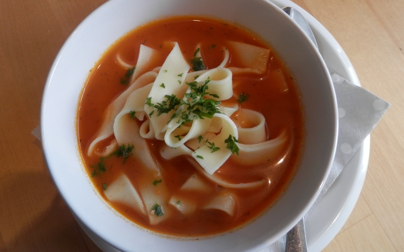 Schnelle Tomatensuppe