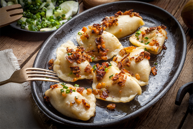 Knödel mit Fleisch